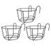 Hanging Flower Pot Holder 3pcs Balcony Plant Pot Holder Hanging Planter Pot Parapet Iron Fence Flower Pot