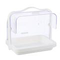 1 Pc Fruit Cake Tasting Tray Hand-held Clamshell Cake Tasting Dust-proof Stand