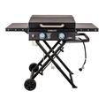 Even Embers GAS3240AS Grill & Go 2-Burner Portable Griddle w/ Collapsible Stand