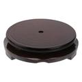 plant pots tray Round Wood Base Flowerpot Drip Tray Plant Pot Saucer for Fleshiness Planter Garden Balcony Vase Flower Pot Fish Tank Tray(12cm Brown Rotatable Available)