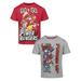 Power Rangers Toddler Boys 2 Pack Graphic T-Shirts Red/Grey 2T