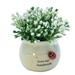1 Pcs Artificial Mini Potted Plants Artificial Mini Potted Plants Decoration For Home Decoration Rice Cracker White