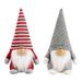 2Pcs Christmas Gnome Plush Handmade Swedish Tomte Christmas Decoration Kids Birthday Present Home Ornaments Tabletop Santa Figurines