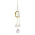 Mightlink Faux Crystal Sun Catcher Pendant Rainbow Prism Wind Chimes Star Moon Hanging Pendant for Home Window Decor