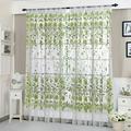 Panel Voile Window Peony 1 Fabric Sheer Curtain Tulle Drape Home Decor Curtains Heat Saving Sparkly Curtains for Bedroom Kids Curtains for Boys Curtain 2 Panels 96 Dorm Curtains No Girls Curtains