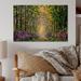 DESIGN ART Designart Path To The Enchanted Forest III Traditional Wood Wall Art DÃ©cor - Natural Pine Wood 32 In. wide X 16 In. high