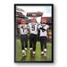 Joe Burrow, Ja'Marr Chase & Tee Higgins Cincinnati Bengals 27" x 39" Framed Three Player Art Print