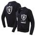 Men's Pro Standard Black Las Vegas Raiders Prep Button-Up Cardigan Sweater