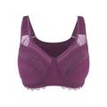 Women's Pink / Purple Claret Silk Back Support Cotton Sports Bra - Pink & Purple Large Juliemay Lingerie