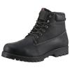 Winterboots DOCKERS BY GERLI, Herren, Gr. 42, schwarz, Leder, casual, Schuhe, Workerboots, Schnürstiefel mit Blockabsatz