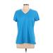 Nike Active T-Shirt: Blue Activewear - Women's Size Large