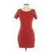 Forever 21 Contemporary Casual Dress: Orange Dresses - Women's Size Small