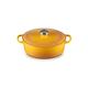 Le Creuset Signature Enamelled Cast Iron Oval Casserole Dish with Lid, 27 cm, 4.1 Litre, Nectar,21178276724430