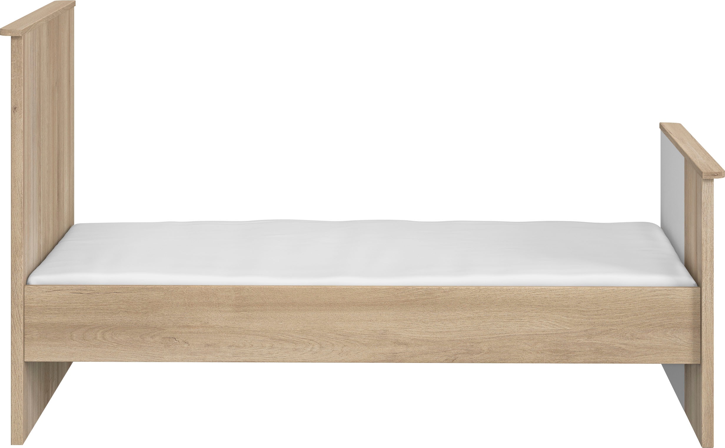 Babybett GALIPETTE "Sacha", weiß (eiche bocage, weiß), B:79cm H:86cm T:150cm, Spanplatte, Babybetten, Babybett, Kollektion für Kinder von 0 bis 5 Jahre und +