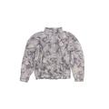 Reebok Windbreaker Jackets: Gray Floral Jackets & Outerwear - Kids Girl's Size 7