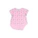 Babaluno Baby Short Sleeve Onesie: Pink Bottoms - Size Newborn