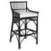 Birch Lane™ Barkley Counter & Bar Stool Upholstered/Wicker/Rattan in Black | Bar Stool (30" Seat Height) | Wayfair D31437B86F5040F3A0B738D07DB4CEB8