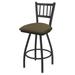 Holland Bar Stool Contessa Swivel Counter, Bar & Extra Tall Stool Upholstered/Metal in Red/Gray | Bar Stool (30" Seat Height) | Wayfair