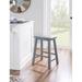 Loon Peak® Forsyth Bar & Counter Stool Wood in Gray | Counter Stool (24" Seat Height) | Wayfair 1674639D4C4C470BB99DD07718ED2873