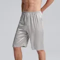 Pyjama en Satin de soie solide pour hommes boxer bas de nuit vêtements de nuit confortables été