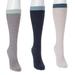 MUK LUKS Women's 3 Pair Fluffy Slouch Socks Size One Size Cool Assortment/Blue