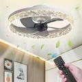 Ventilateur de plafond avec LED à intensité variable pour débutants minuterie des pales