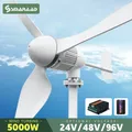 5000w 2kw Horizontal Wind Turbine Generator 96V 48V 24V Free Energy Magnetic Dynamo Strong Power