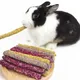 6pcs Rabbit Chew Sticks Mixed Natural Flower Chew Toys Treats for Rabbit Bunny Chinchilla Guinea Pig