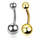 Hot Sale 1PC G23 Titanium Curved Barbell Navel Piercing Belly Button Navel Stud Rings Body Piercing