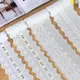 100% Cotton Embroidered Lace Sewing Ribbon Guipure Trim African Lace Fabric Warp Knitting DIY
