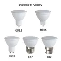 Hot Dimmable LED Spotlight Bulbs GU10 MR16 7W E27 GU5.3 B22 AC 110V 220V Bright Energy Saving Lamp
