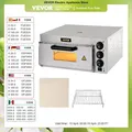 VEVOR Kommerziellen Elektrische Pizza Ofen 14 "Single Deck Schicht 110/220V 1300/2000W mit Stein und