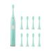 Winter Deals! UHUYA Electric Toothbrush Electric Toothbrush with 8 Brush Heads 5 Cleaning Modes IPX7 Water Proofing-Newly Upgraded Electric Toothbrush Longer Life Faster Char Green