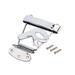 NUOLUX R Shape 6 String Guitar Tailpiece Bridge Metal Semi-Hollow Tailpiece Bridge Replacement Parts Accessory for Jazz Guitar GA423A (Silver)