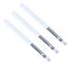 3pcs Nail Brush White Bar Violet Light Therapy Pen Flat Brush Light Therapy Nail Brush Gel Pen Nail Tools Drawing Brush Manicure Tool