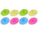facial brush 8Pcs Silicone Face Cleanser Massager Exfoliator Facial Cleansing Brush Pad Handheld Mat Scrubber (Assorted Color)