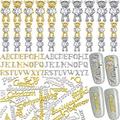 MTLEE 130 Pieces Nail Charms 3D Cute Crystal Bear Shaped Rhinestones Bear Nail Ornaments DIY Bear Nail Design Decoration for Nail (Silver Gold)