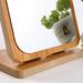 Mirror Vanity Standing Small Wood Makeup Wooden Desktopportable Foldable Countertop Standtable Frame Dresser