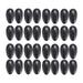 Hair Dye Earmuffs 50 Pair of Hair Dye Earmuffs Hair Coloring Ear Protector Ear Cover Hair Dyeing Accessories for Salon Home (Black)