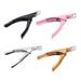 Stainless Steel Nail Tip Trimmer 4PCS Artificial Fake Nail Tip Clipper Cutter Trimmer Stainless Steel Manicure Pedicure Clip Tool for Salon Home Pet Beauty (Pink/Golden/Black/Silver)