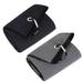 2 Pack Golf Towels 16 x23.6 Black+Gray Tri-fold Golf Towel for Golf Bags with Carabiner Clip Premium Microfiber Waffle Pattern Golf Towel for Men Women