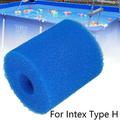 4 Pieces Pool Filter Sponge Cartridge Swimming Pool Filter Foam Reusable Washable Filter Sponge Cleaner Replacement Pool Filter Foam Sponge Compatible with Intex Type H