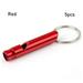 1/2/5/10pcs 7 Colors Small Size Outdoor Camping Hiking Survival Whistle EDC Tools Emergency Whistles Training Accessories RED 5PCS