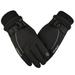 Waterproof Outdoor Sports with Buckle Anti-slip Winter Warm Gloves Thermal Touch Screen Gloves Cycling Gloves Ski Gloves BLACK MAN