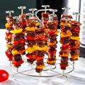 Pcapzz Skewer Stand 6Qt 8Qt Vertical Skewers Holder Stainless Steel Air Fryer Accessories Grill for Grilling Home Kitchen Kabobs