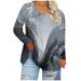 Dorkasm Womens Tops Compression Shirt Sleeve Loose Fit Long Sleeve T Shirts Sweaters V Neck Comfortable Marble Print Tunics Fall Fashion Beach Blouses for Dressy Casual Black 5XL