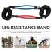 Leg resistance band Leg Thigh Latex Resistance Band Gym Fitness Exercise Strong Tube Ankle Straps for Pilates Physical Therapy Workout Fitness