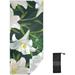 Coolnut White Lily Flowers Microfiber Beach Towels 71x31in Dragonfly Pattern Sand Free Beach Towel Quick Dry Beach Towel Extra Large Beach Towels for Adults Kids Travel Towel Camping Towel