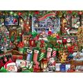 Vermont Christmas Company Christmas Collectibles Jigsaw Puzzle 550 Piece - Fun Christmas Collage for Adults & Young Adults - 24 x 18