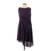 Simply Vera Vera Wang Casual Dress: Purple Dresses - Women's Size Small Petite